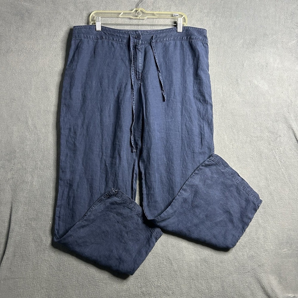 Tommy Bahama Navy Blue Linen Pants